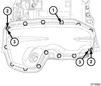 Lower Oil Pan — 2011 Dodge and Ram Charger V6-3.6L Service Manual ...