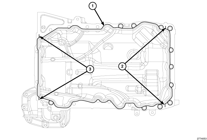Upper Oil Pan — 2011 Dodge and Ram Charger V6-3.6L Service Manual ...