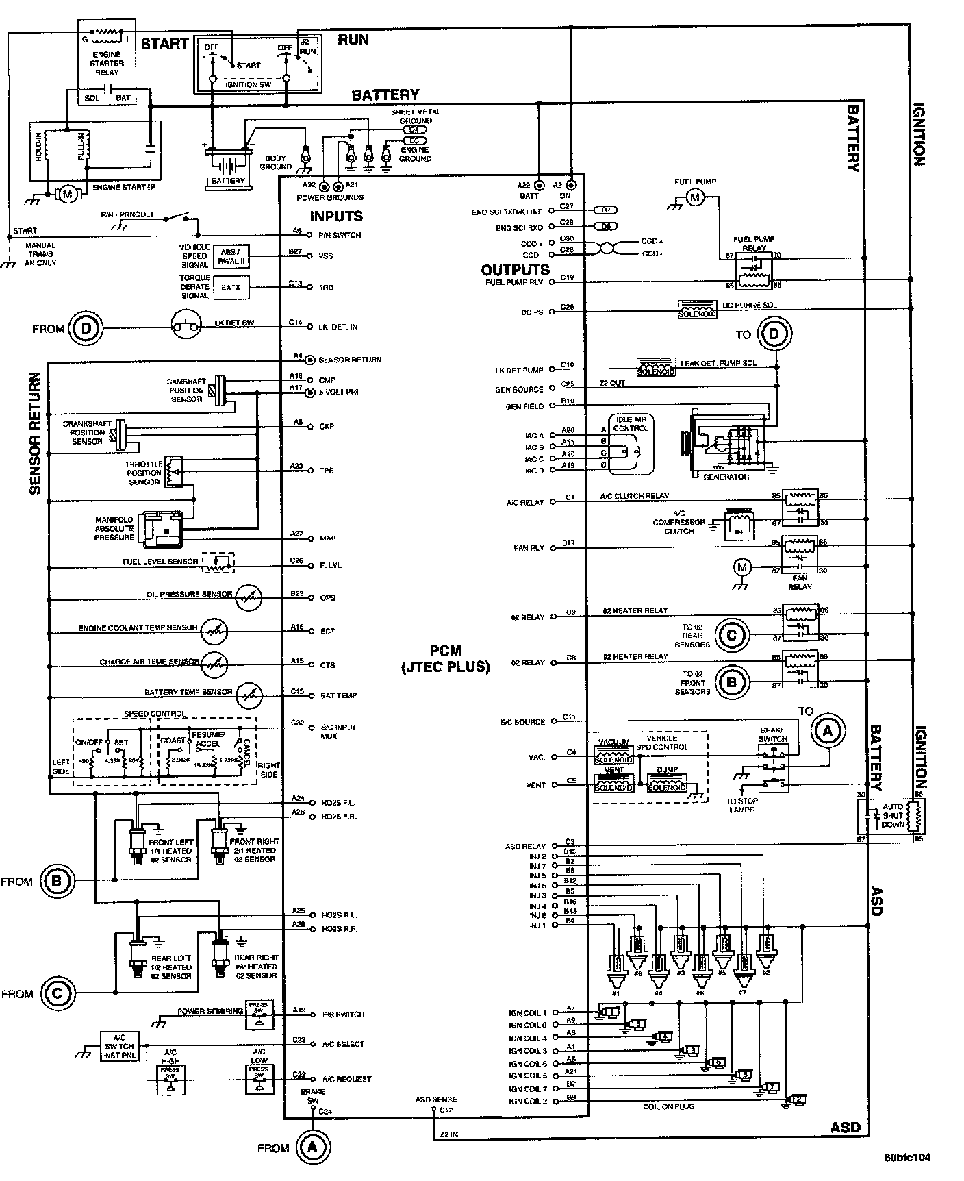 System Schematics Dodge Or Ram Truck Dakota Wd V L Vin N