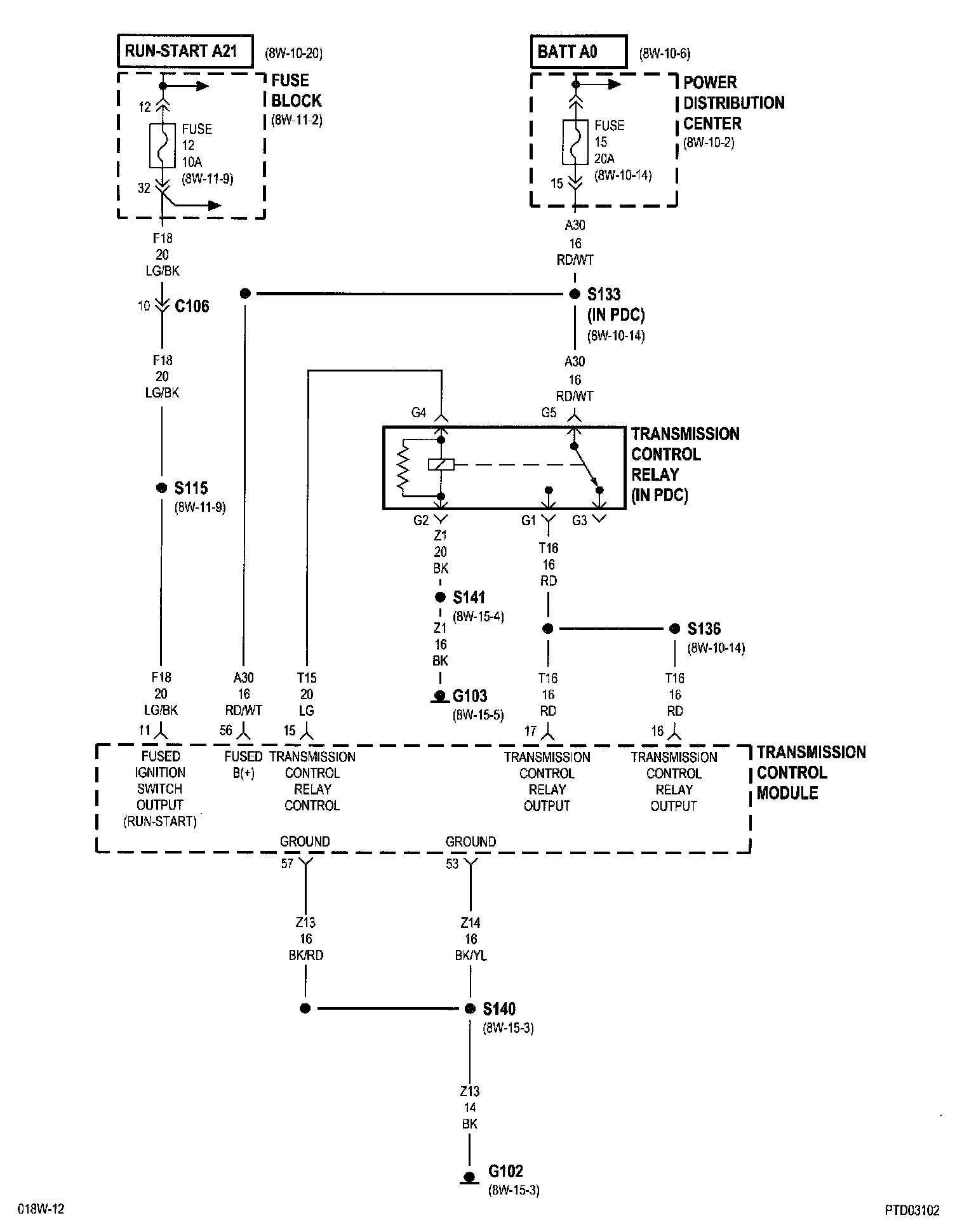Wiring Diagrams — 2001 Chrysler PT Cruiser L42.4L VIN B