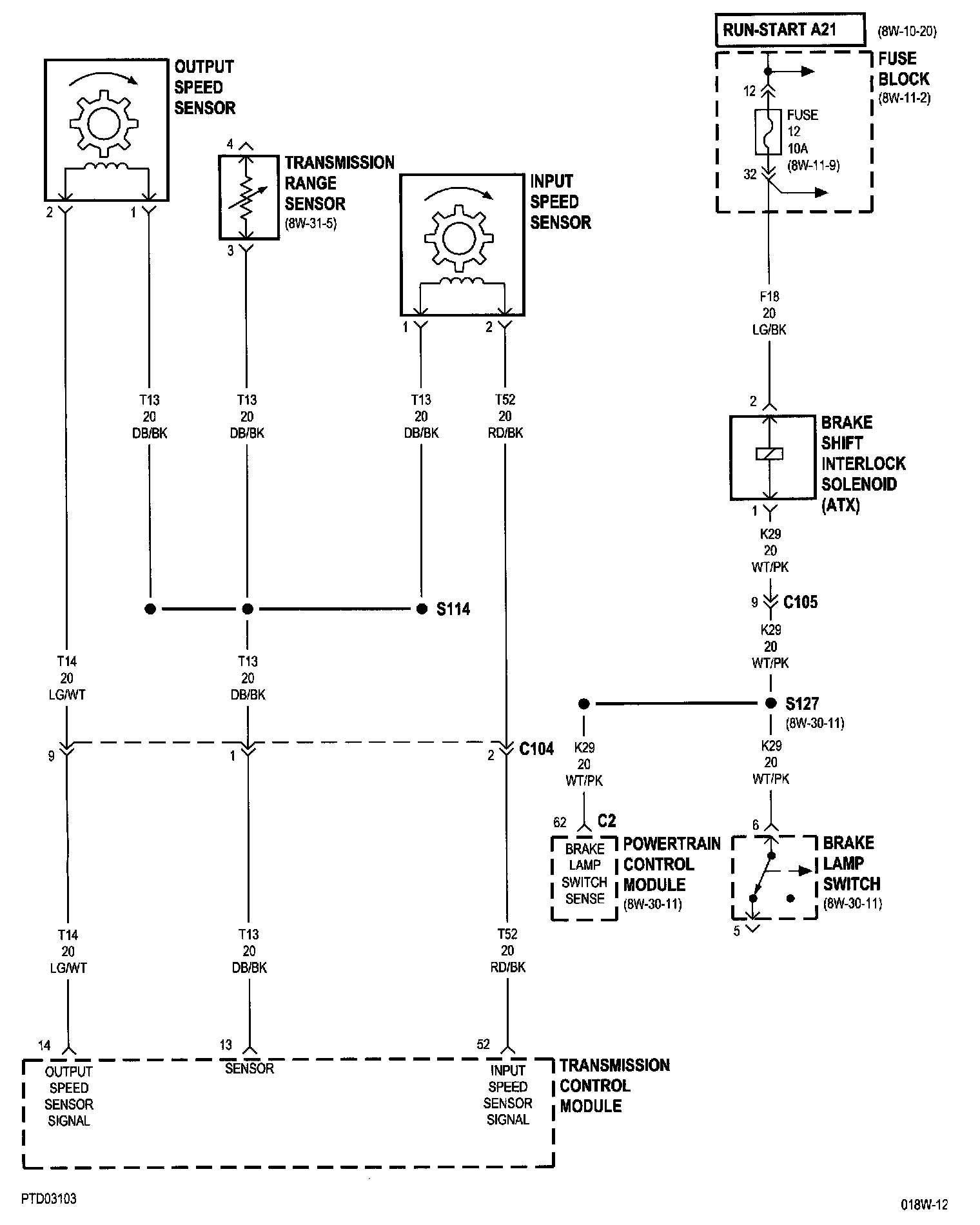 Wiring Diagrams — 2001 Chrysler PT Cruiser L42.4L VIN B