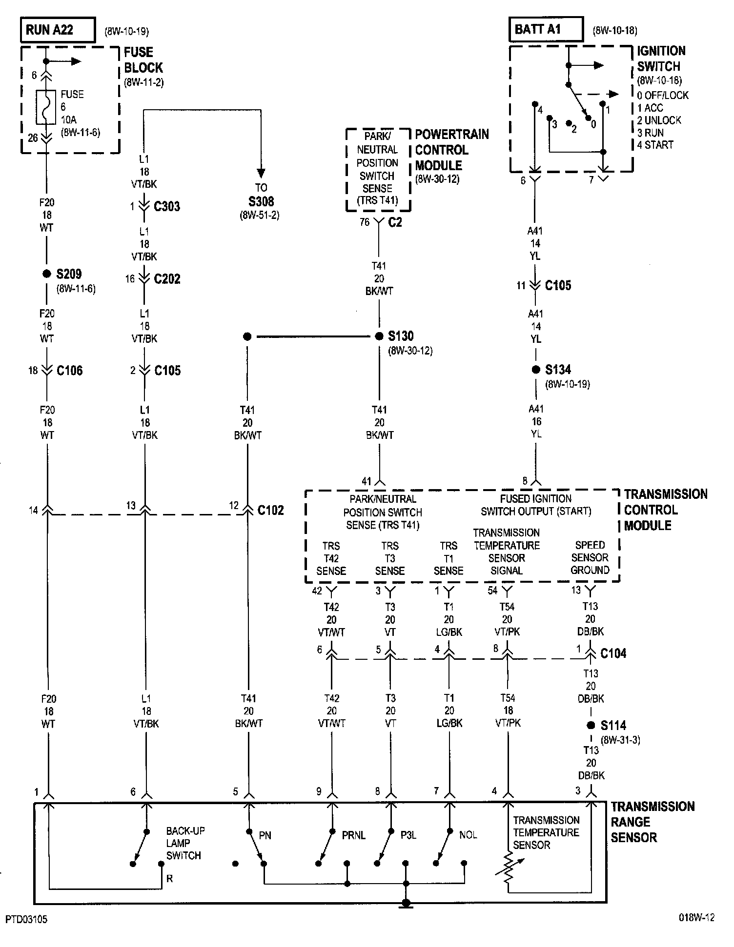 Wiring Diagrams — 2001 Chrysler PT Cruiser L42.4L VIN B