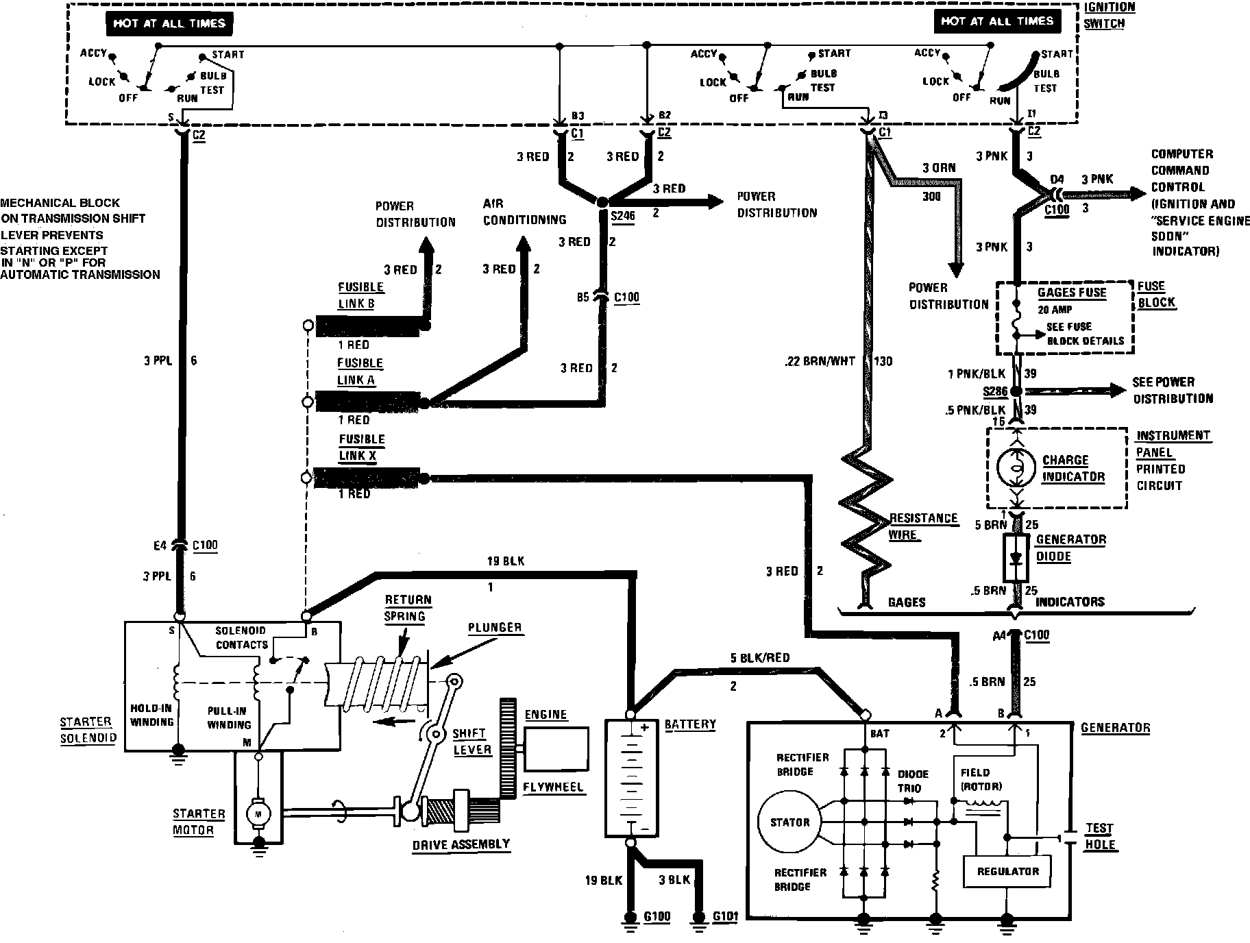 Electrical Diagrams — 1986 Chevy Truck EL Camino V8305 5.0L Service