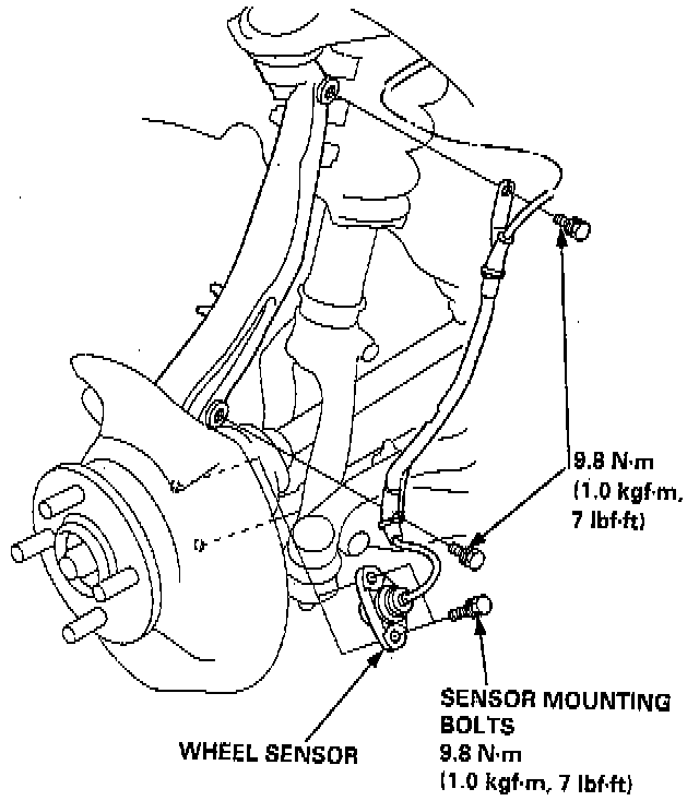 Front Suspension — 1997 Honda Civic DX Sedan L41590cc 1.6L