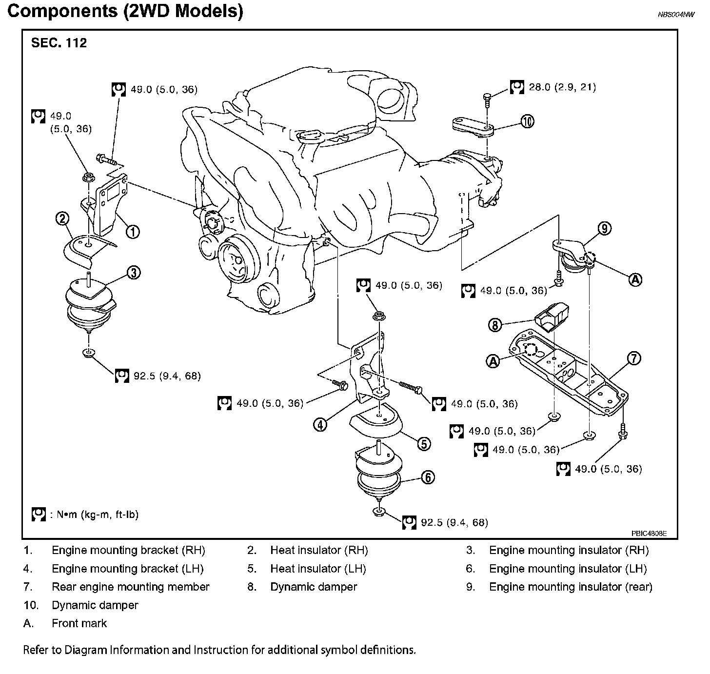 Engine Mount Service and Repair — 2007 Infiniti M35 V63.5L (VQ35DE
