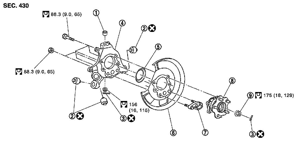 Exploded view 2012 nissan datsun truck murano awd v6 3 5l vq35de