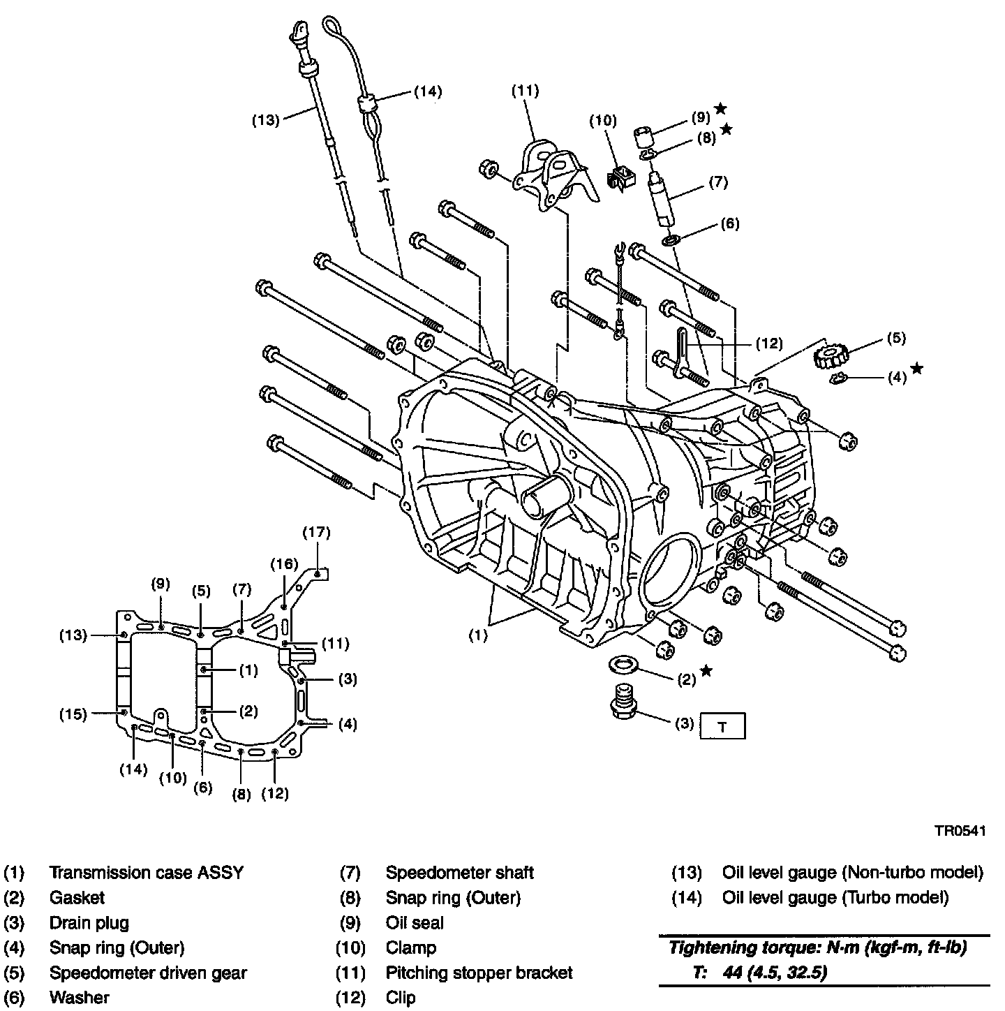 Manual Transmission/Transaxle Diagrams — 2002 Subaru Impreza WRX Wagon