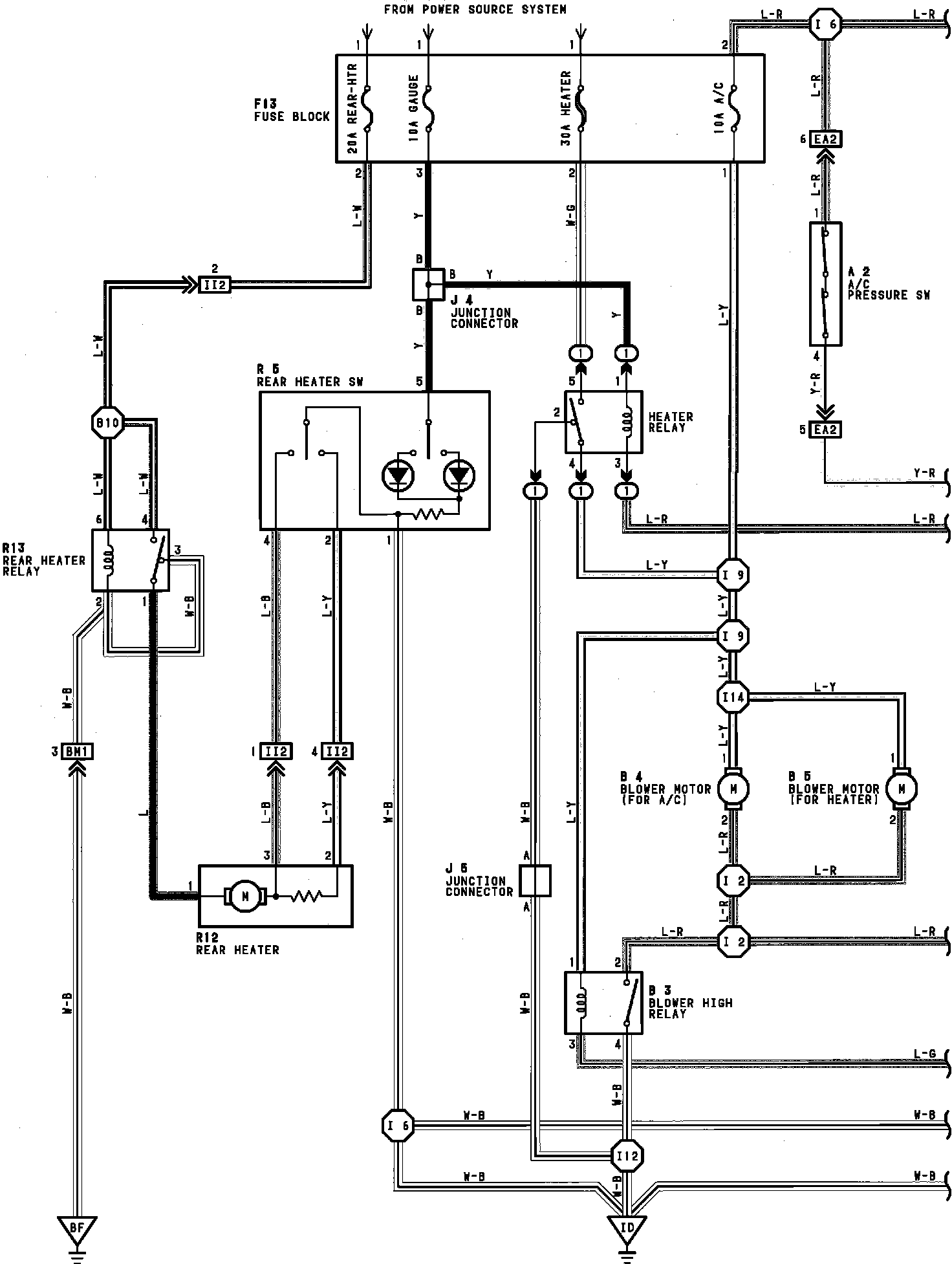 Wiring Diagrams — 1992 Toyota Truck Landcruiser 4WD L63955cc 4.0L
