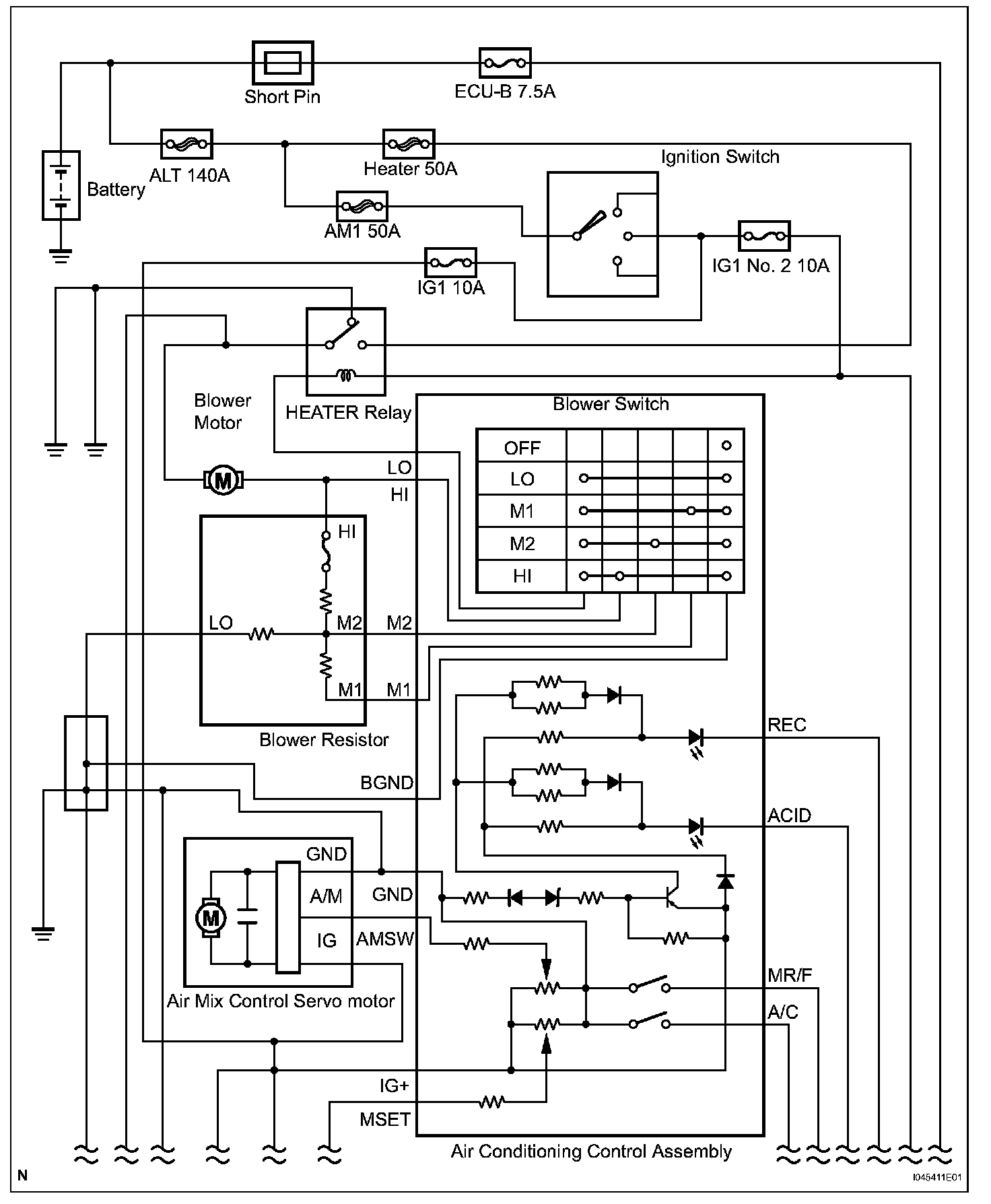 Heating and Air Conditioning Description and Operation — 2007 Toyota