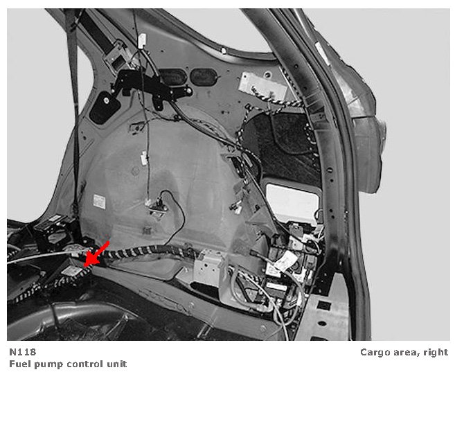 Fuel Pump Control Unit Locations — 2012 Mercedes Benz Truck ML 350